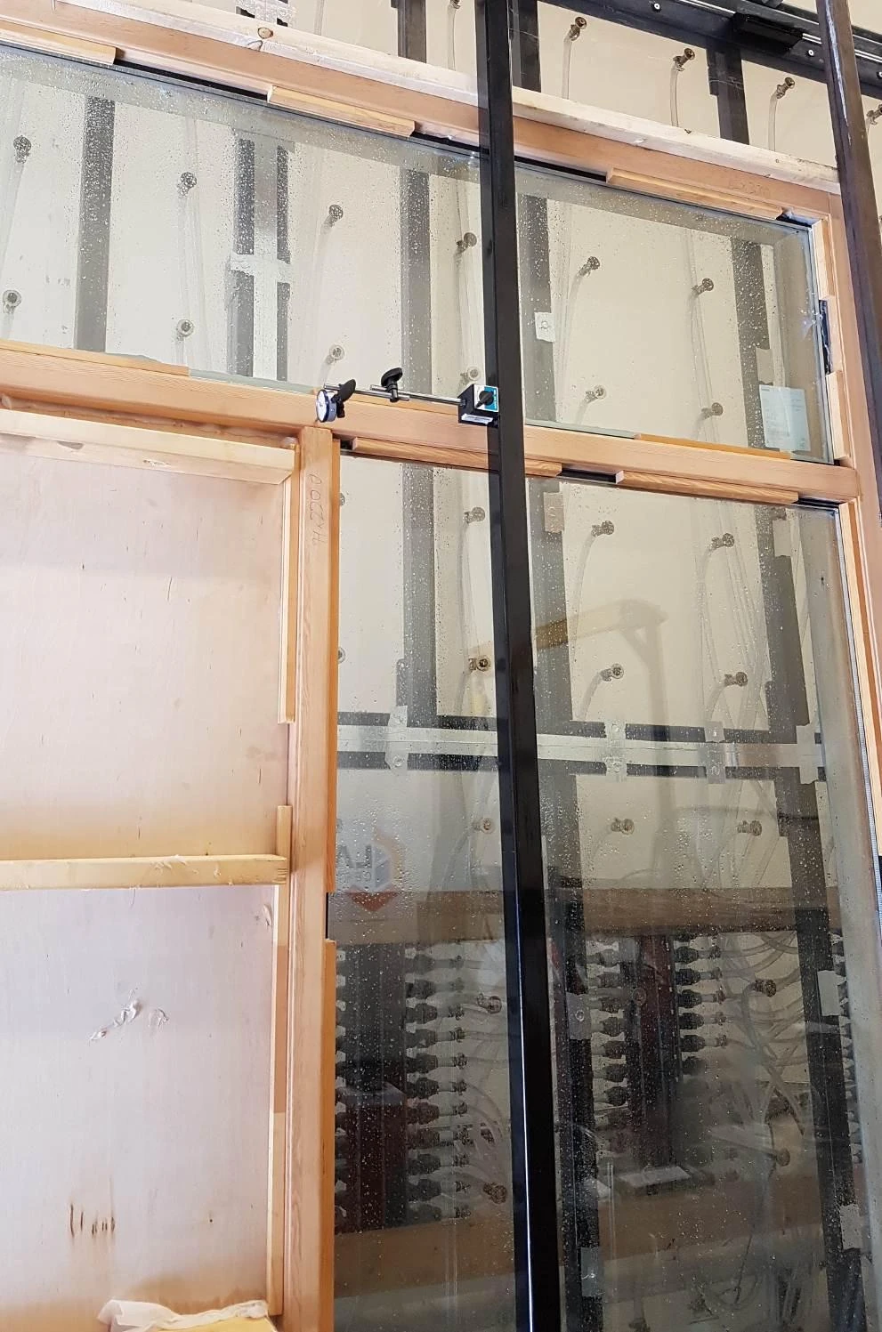 Fenstür window assembly during structural performance testing